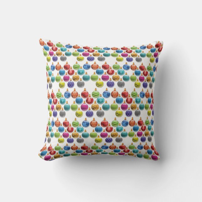 CHRISTMAS ORNAMENTS PILLOW (Front)