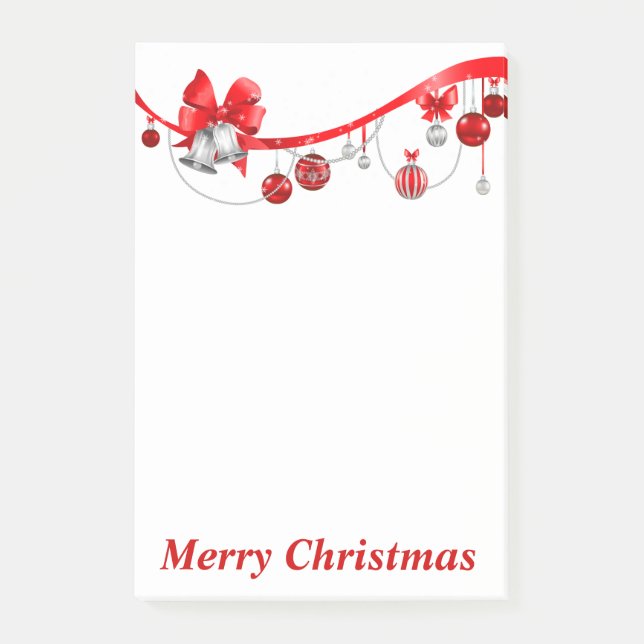 Christmas Ornaments Post-it Notes (Front)