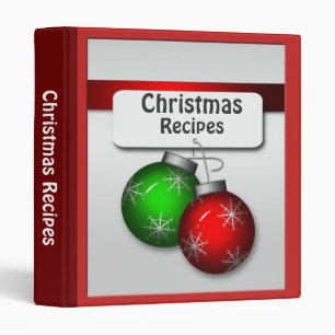 Christmas Ornaments Recipe Binder