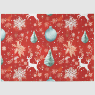 Christmas Ornaments Reindeer Snowflakes Christmas Tissue Paper