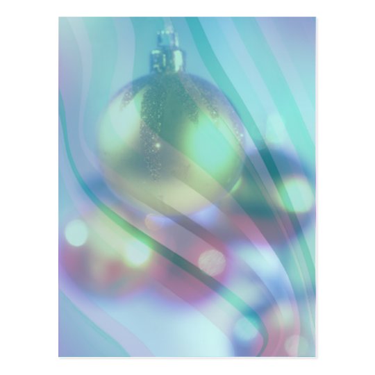 CHRISTMAS ORNAMENTS & RIBBONS by SHARON SHARPE Postcard
