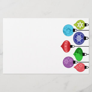 Christmas Ornaments Stationery