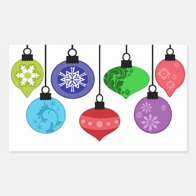 Christmas Ornaments Sticker (Front)