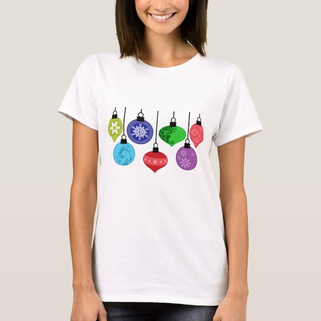 Christmas Ornaments T-Shirt (Front)