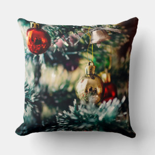 Christmas Ornaments Throw Pillow