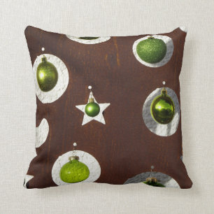 Christmas Ornaments Throw Pillow