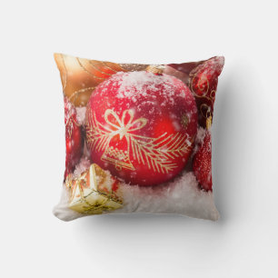 Christmas Ornaments Throw Pillow