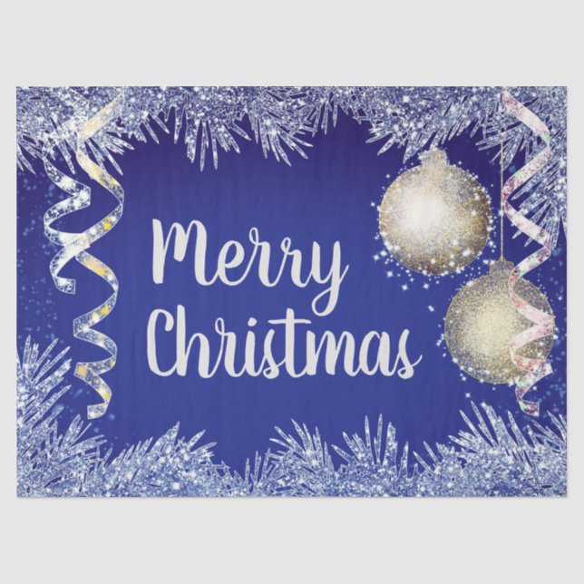 Christmas Ornaments Tissue Paper (Front)