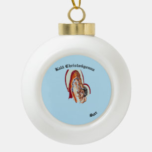 Christmas Ornaments : Virgin Mary With Christ 