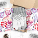 Christmas Ornaments Watercolor Pattern Holiday Tissue Paper<br><div class="desc">Wrap your gifts in festive cheer with this exquisite tissue paper. Featuring a delightful watercolor pattern of colourful Christmas ornaments,  this tissue paper adds a touch of whimsy and elegance to your holiday presents. Perfect for creating a beautiful and festive presentation for your loved ones.</div>