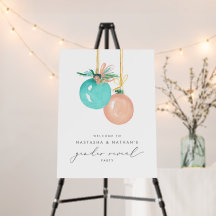 Christmas Ornaments Winter Gender Reveal Welcome