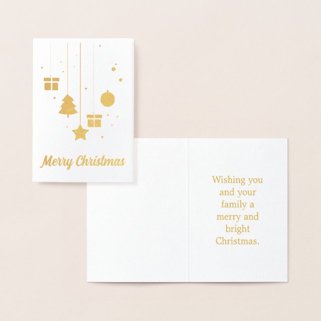 Christmas Ornaments with Custom Message Card (Display)