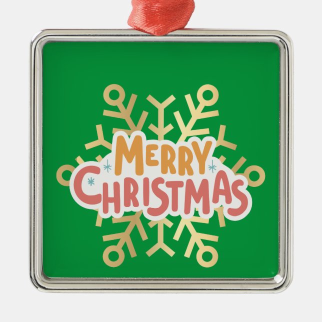 Christmas, ornaments with snowflake 03 (Front)