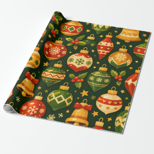 Christmas Ornaments Wrapping Paper