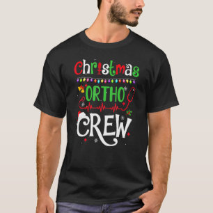 Christmas Ortho Crew Nurse Doctor Orthopaedics Squ T-Shirt