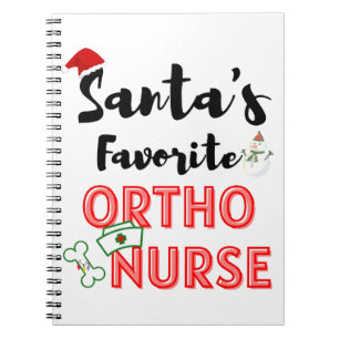 Christmas Orthopedic Nurse Notebook