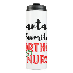 Christmas Orthopedic Nurse Thermal Tumbler