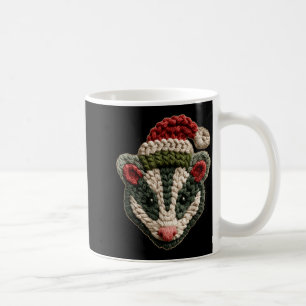Christmas Ossum Santa Hat Forest Animal Winter Aes Coffee Mug