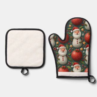 Christmas Oven Mitt & Pot Holder Set