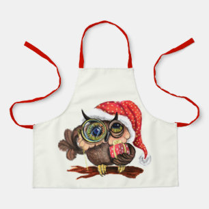 Christmas Owl Apron