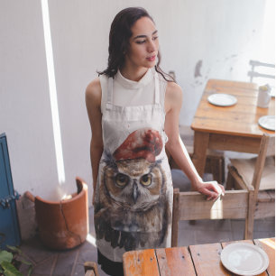 Christmas Owl Apron