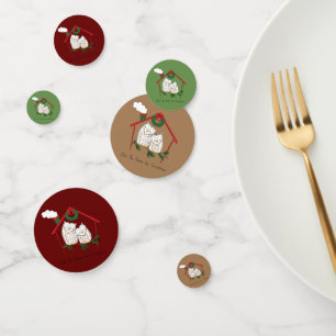 Christmas Owl Be Home Cute Confetti