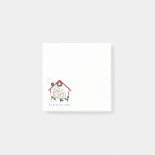 Christmas Owl Be Home Cute Post-it Notes