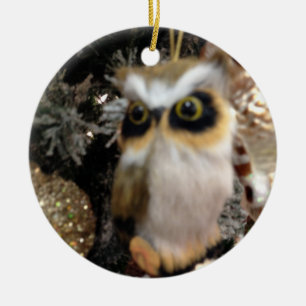 CHRISTMAS OWL CHRISTMAS ORNAMENT