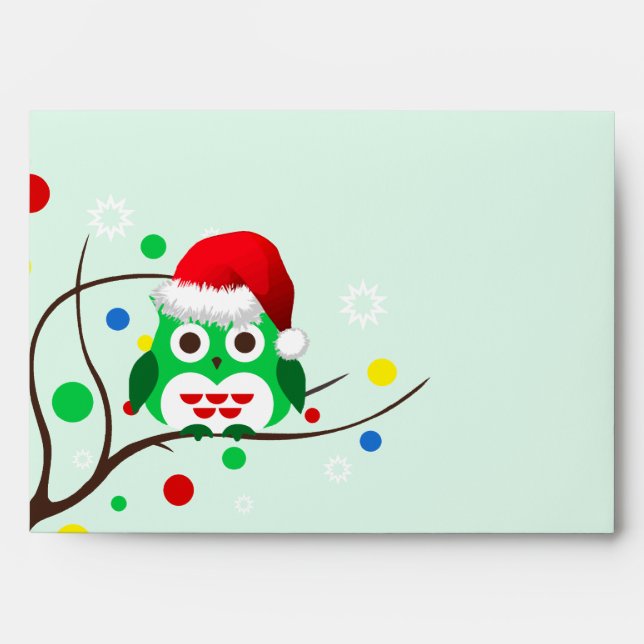 Christmas Owl Envelope (Front)