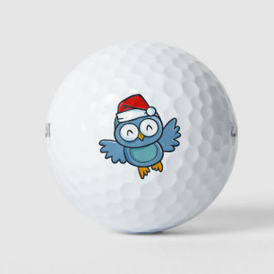 Christmas owl golf balls