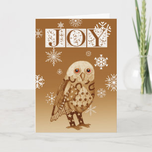 Christmas Owl Greeting Card