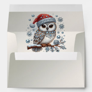 Christmas Owl Holiday Envelope