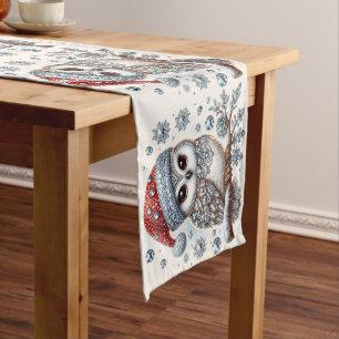 Christmas Owl Holiday Table Runner
