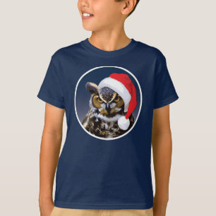 Christmas Owl - Kids' Basic Hanes T-Shirt