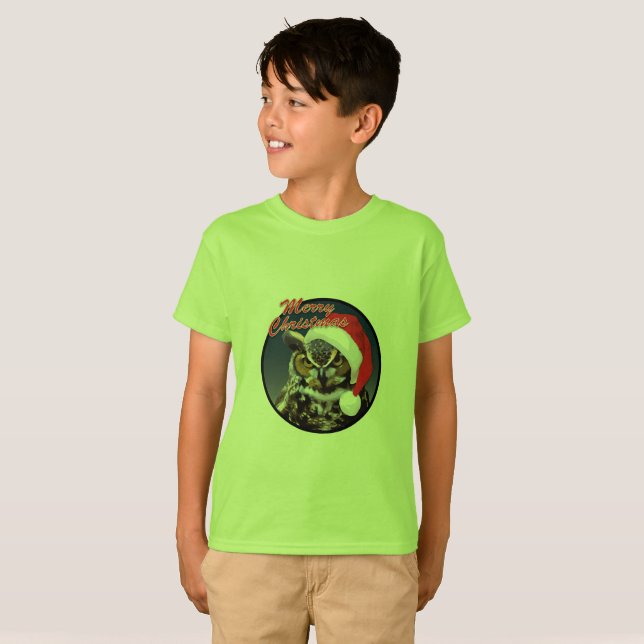 Christmas Owl - Kids' Basic T-Shirt (Front Full)