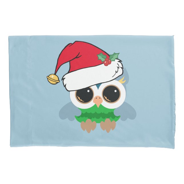 Christmas Owl Pillowcase (Front)