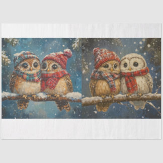 Christmas Owl Tissue Paper