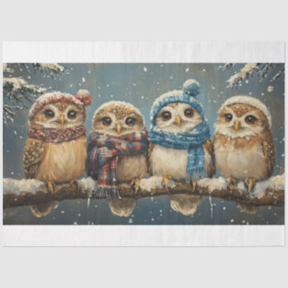 Christmas Owl Tissue Paper