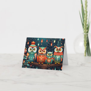 Christmas Owls Card