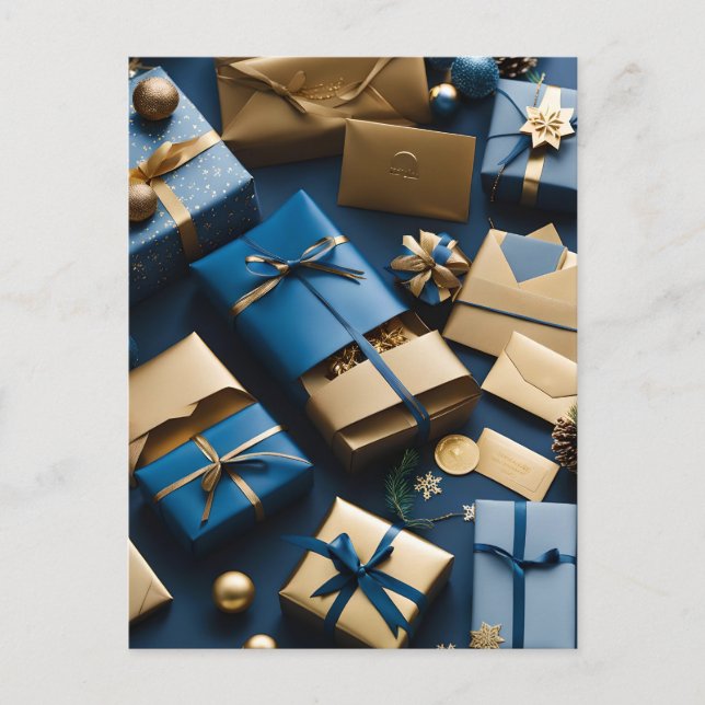 christmas packages postcard (Front)