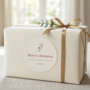 Christmas Packaging Sticker Custom Business