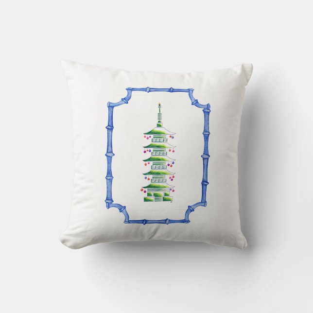 Christmas Pagoda Accent Pillow (Front)