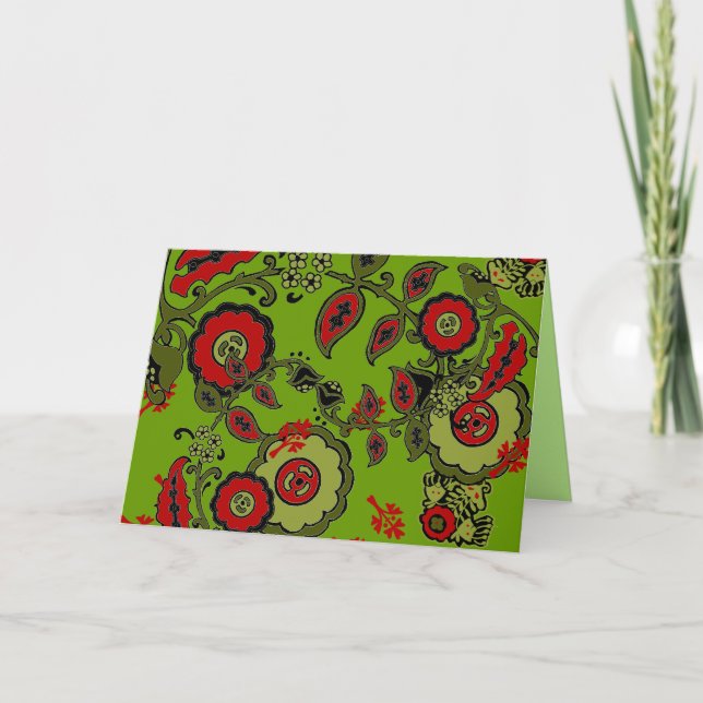 Christmas Paisley Card (Front)