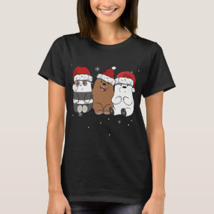 Christmas Pajama Baby Panda Grizzly & Polar Bears  T-Shirt