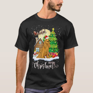 Christmas Pajama Cocker Spaniel Tree Xmas Dog Dad T-Shirt