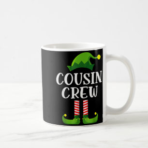 Christmas Pajama Cousin Crew Funny Elf Matching Pa Coffee Mug