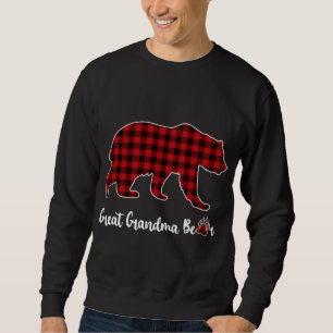 Christmas Pajama Matching Family Red Plaid Great G Sweatshirt