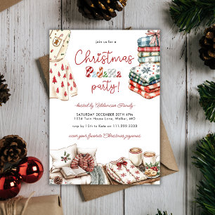 Christmas Pajama Party Holiday Family Friends Invitation