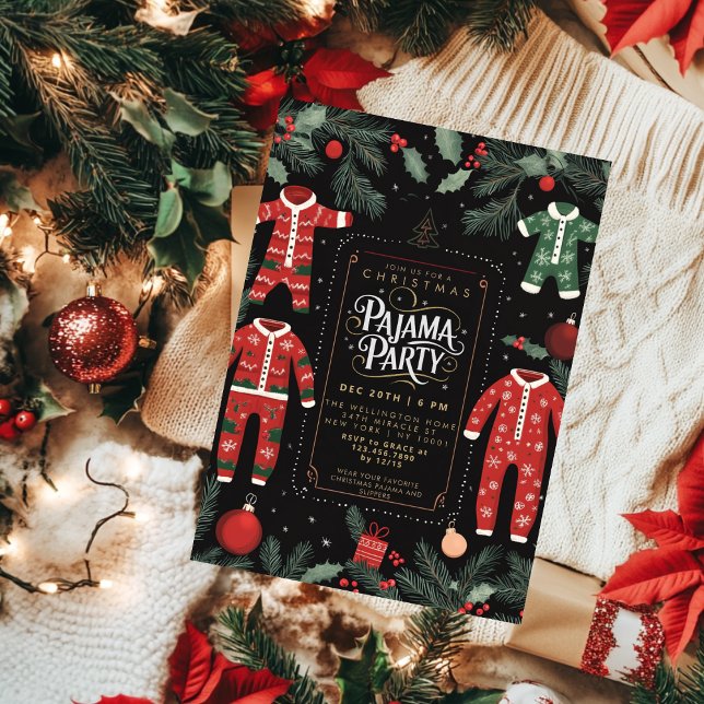 Christmas Pajama Party Invitation (Creator Uploaded)