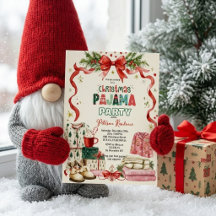 Christmas Pajama Party Invitation | Cozy Holiday S